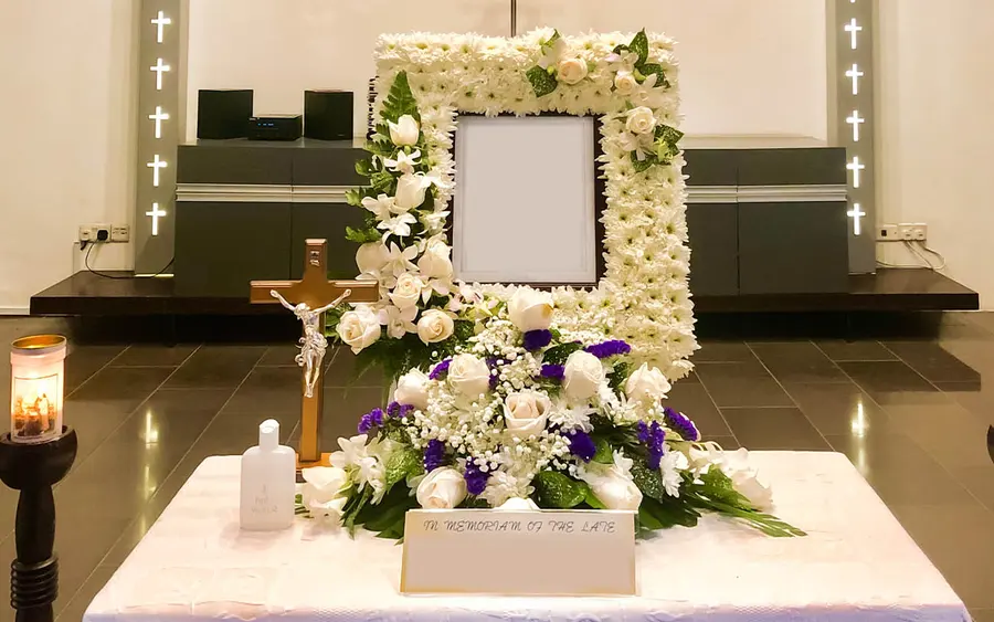 Roman Catholic funeral service in Singapore